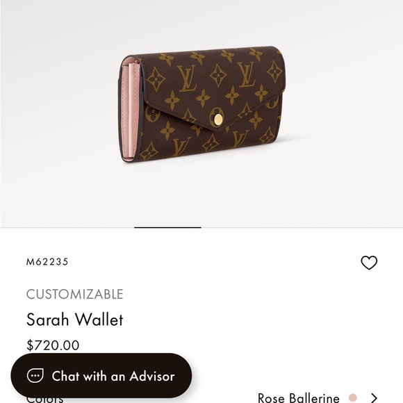 LV Sarah wallet - Picture 6 of 9